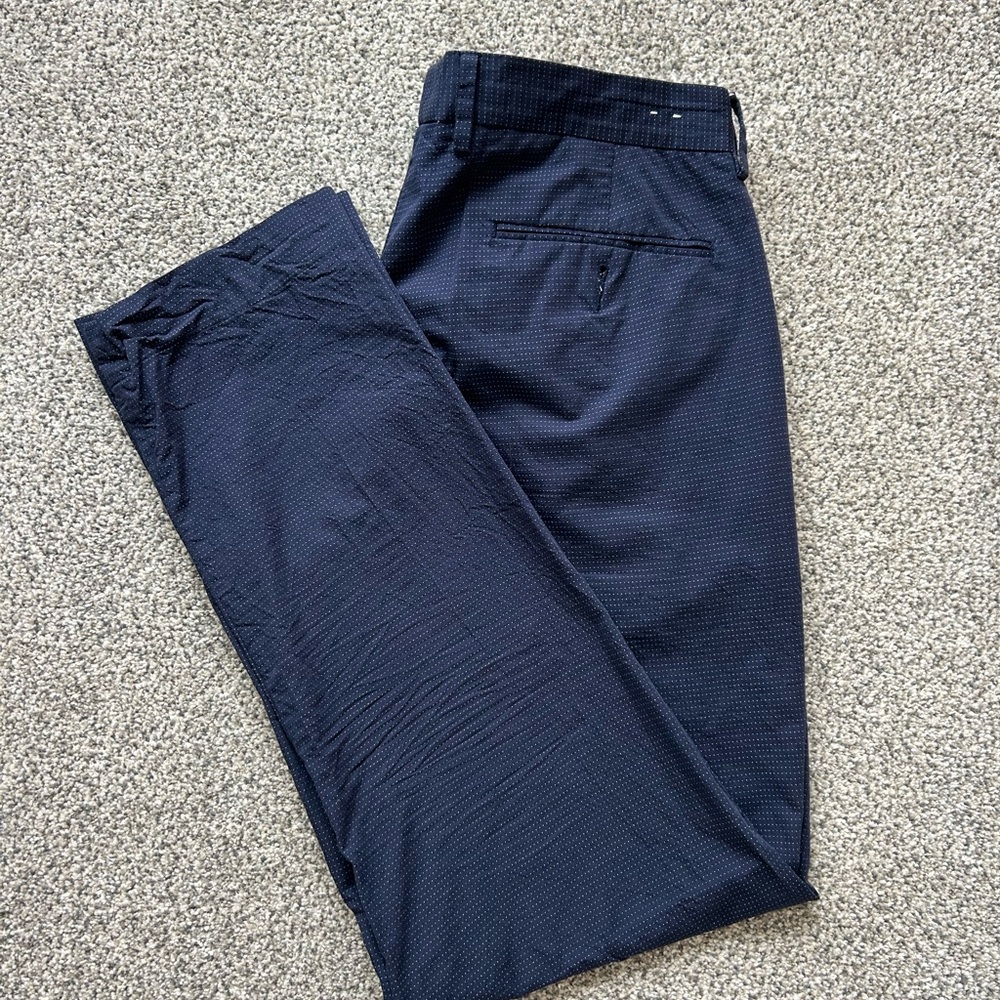 JCrew Navy Dot Dress Pants